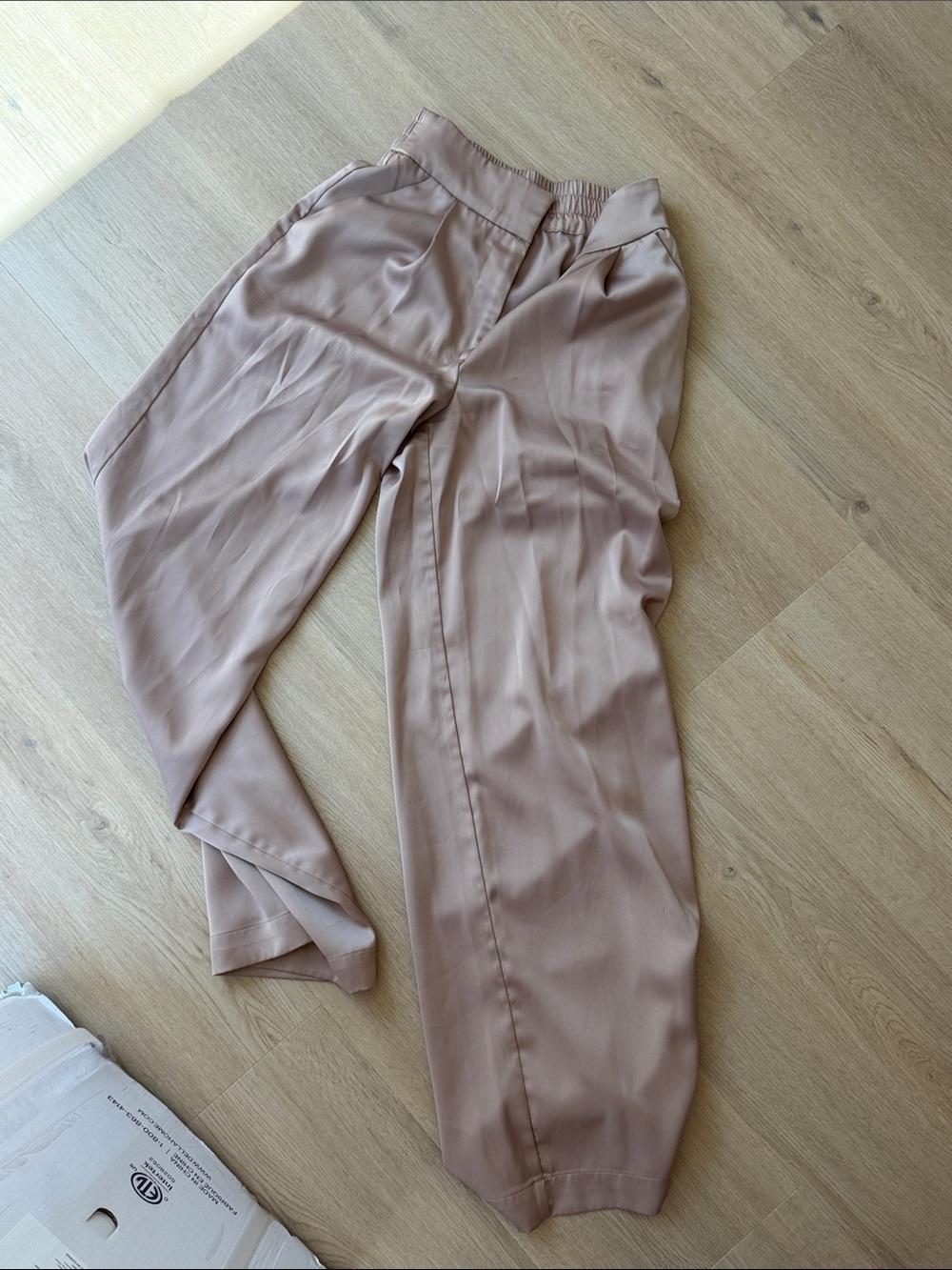 House of Harlow XS Relaxed Wide-Leg Women's Pants in Mauve